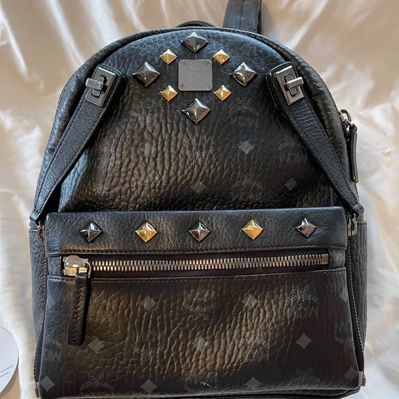 MCM Bags Mcm Visetos Studded Small Dual Stark Backpack Poshmark